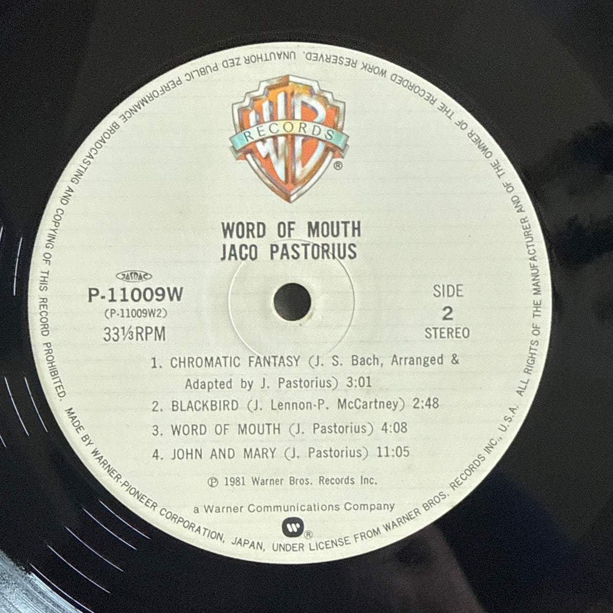 Word Of Mouth by Jaco Pastorius - Photo 6