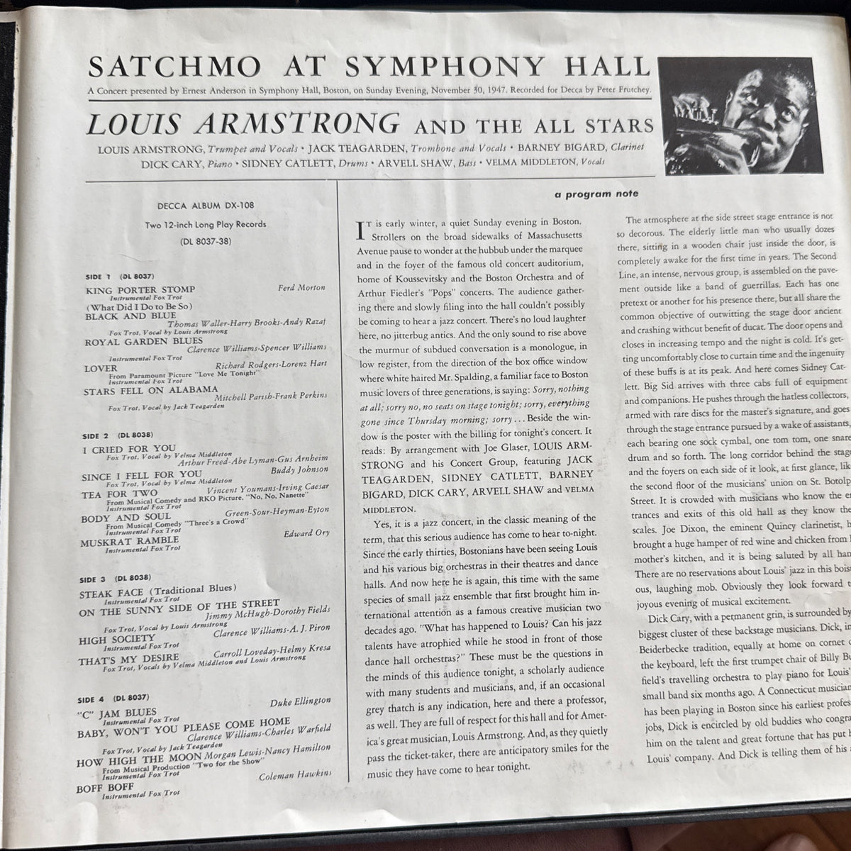 Satchmo At Symphony Hall by Louis Armstrong And His All-Stars - Photo 2
