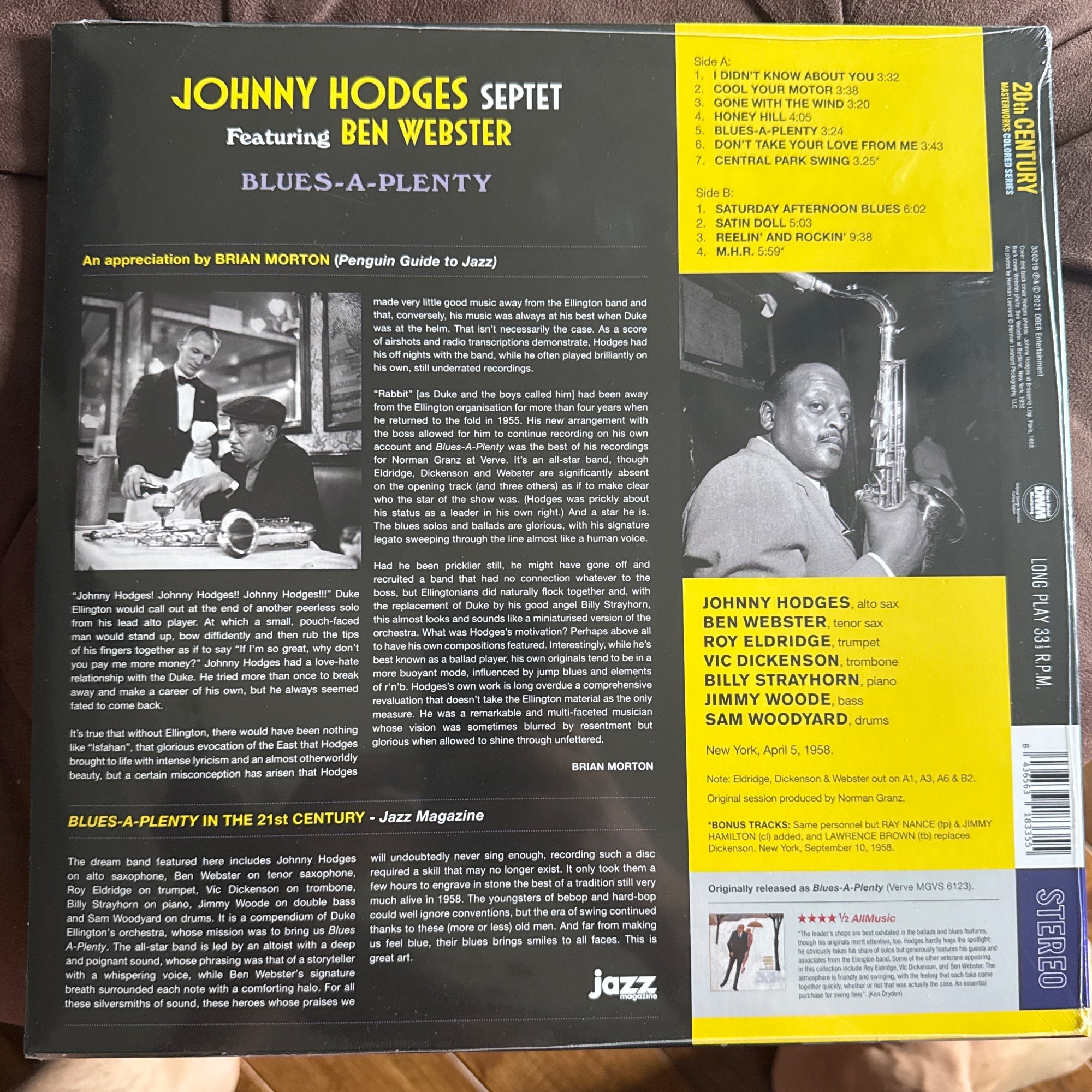 Blues-A-Plenty by Johnny Hodges Septet - Photo 1