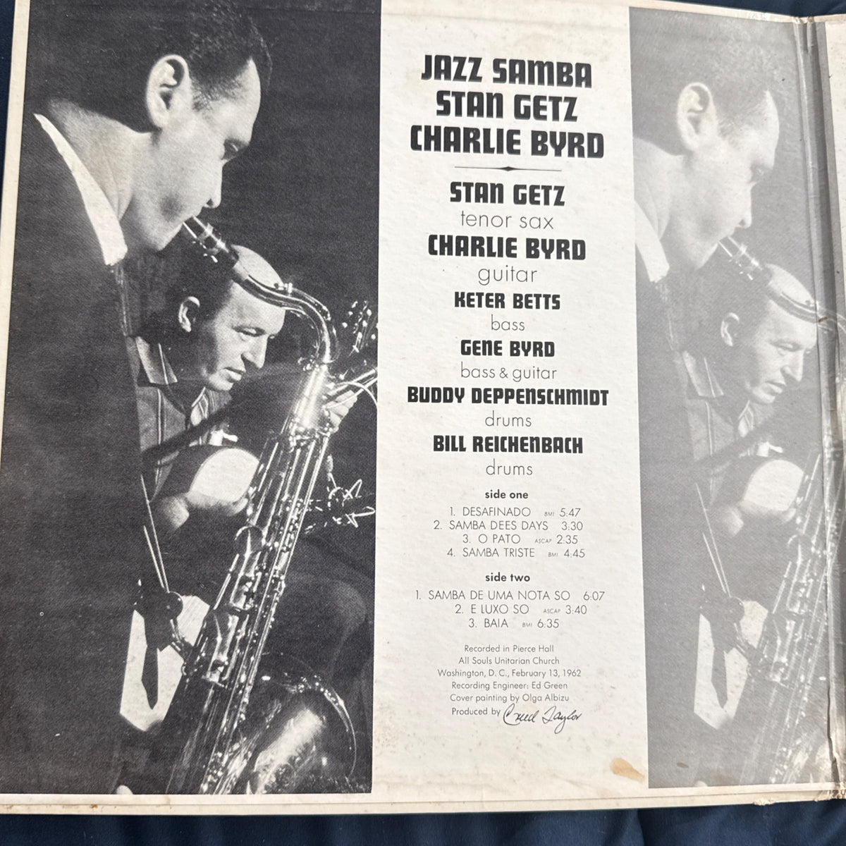 Jazz Samba 1st press mono by Stan Getz - Photo 2