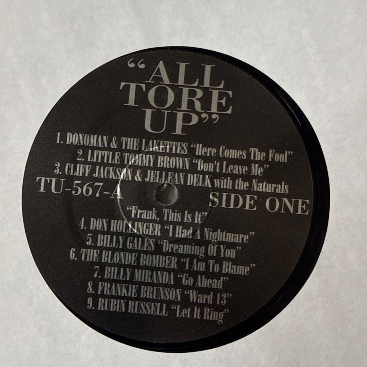 All Tore Up. Unrequited Love, Tormented Romance, Tragedy & Tearjerkers 1LP NM by Various - Photo 3