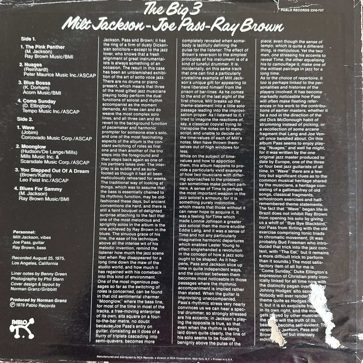 The Big 3 by Milt Jackson - Photo 2