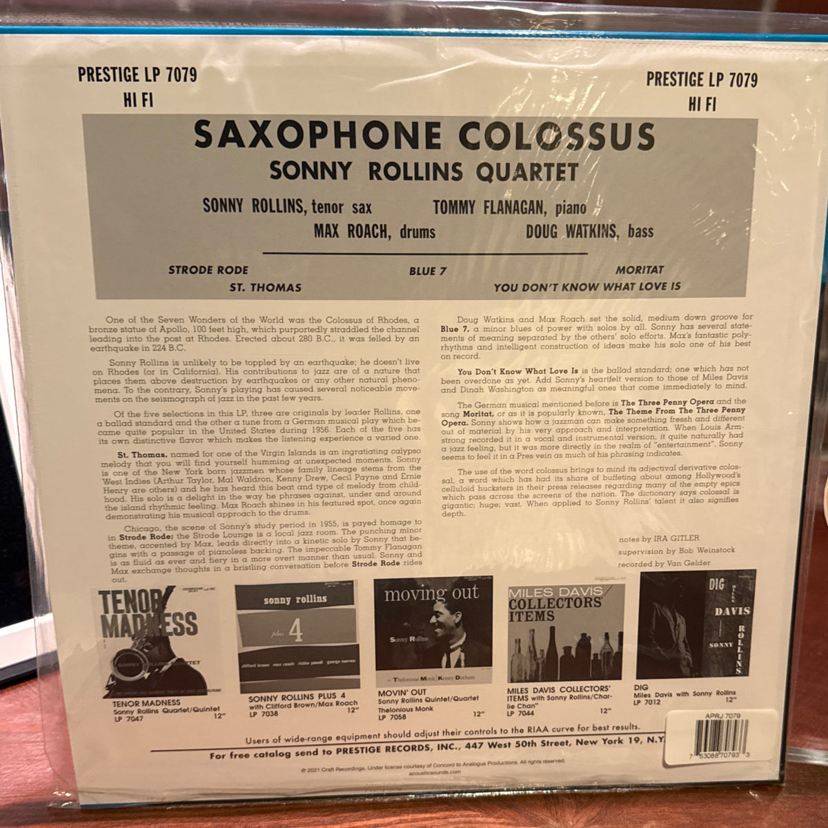 Saxophone Colossus by Sonny Rollins - Photo 3