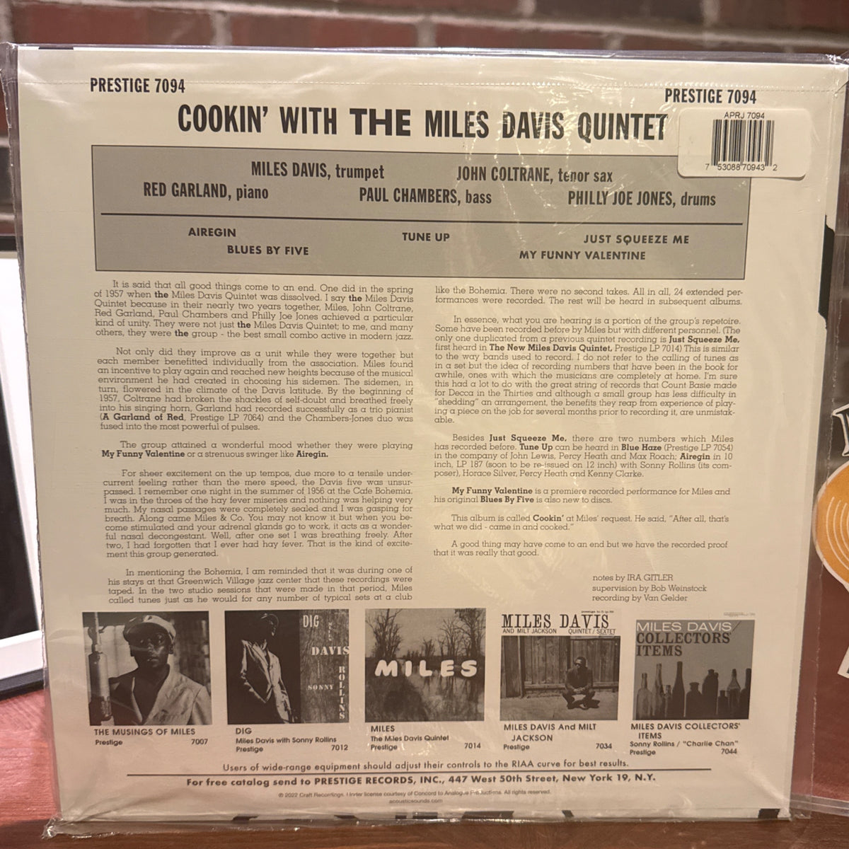 Cookin' With The Miles Davis Quintet by The Miles Davis Quintet - Photo 4