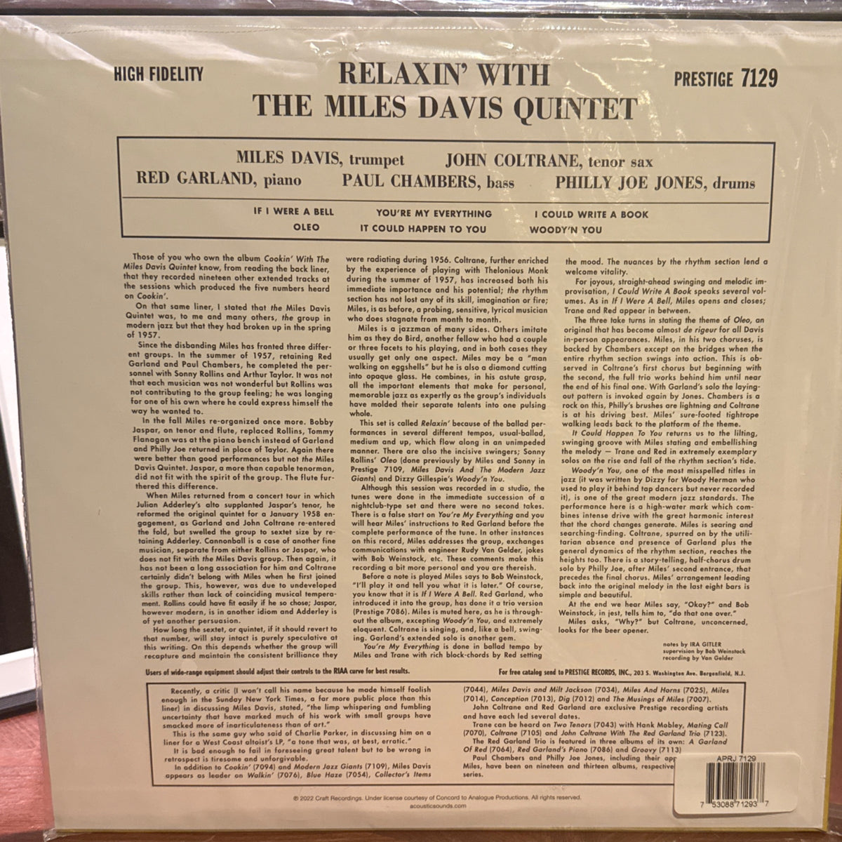 Relaxin' With The Miles Davis Quintet by The Miles Davis Quintet - Photo 5