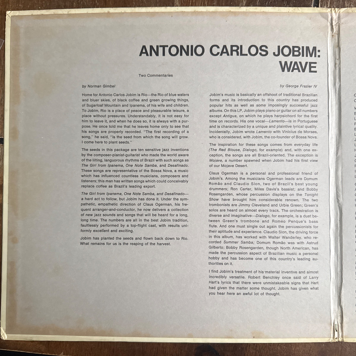 Wave by Antonio Carlos Jobim - Photo 3