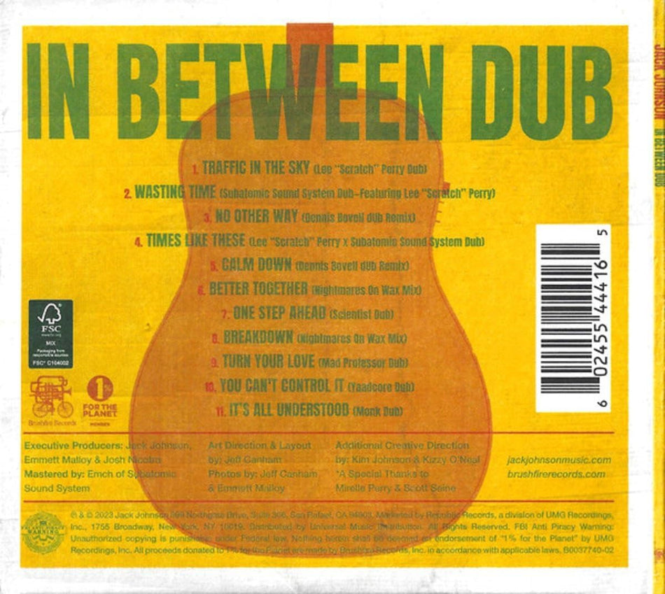 In Between Dub - Jack Johnson (1LP Vinyl)