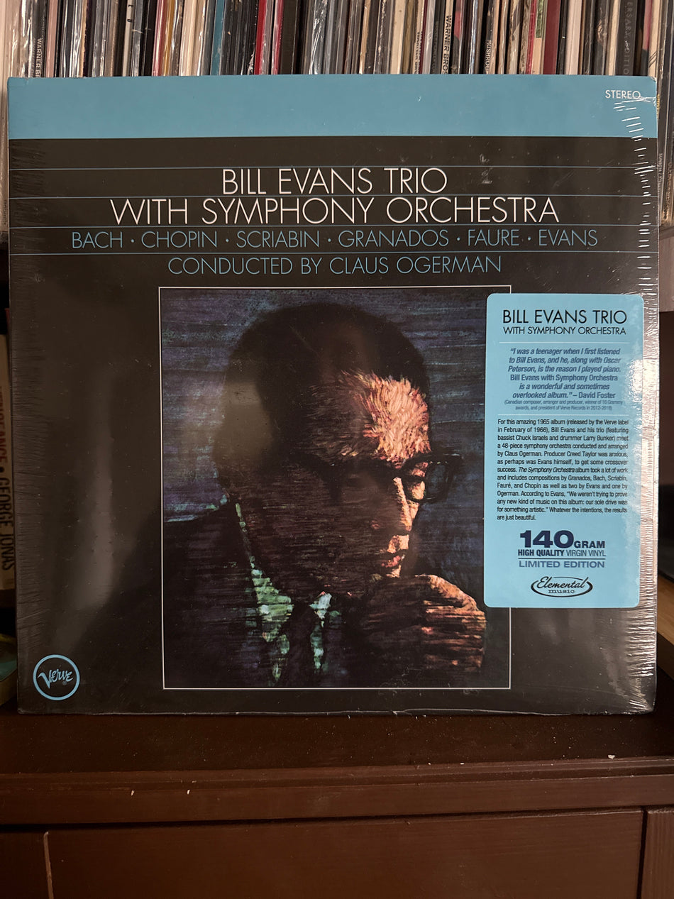 Bill Evans Trio with Symphony Orchestra - 140gran high quality virgin vinyl limited edition (1LP Vinyl)