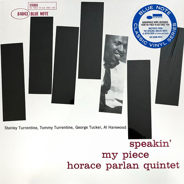 Speakin' My Piece by Horace Parlan Quintet album cover