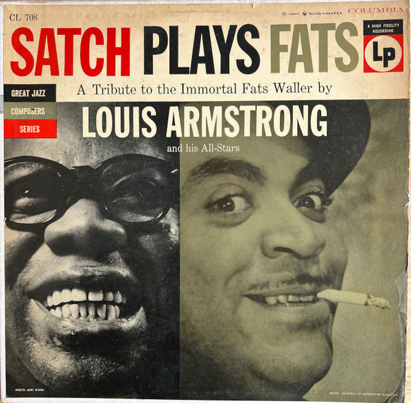 Satch Plays Fats: A Tribute To The Immortal Fats Waller By Louis Armstrong And His All-Stars by Louis Armstrong And His All-Stars album cover