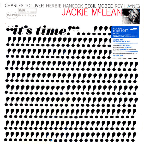 It's Time! by Jackie McLean album cover